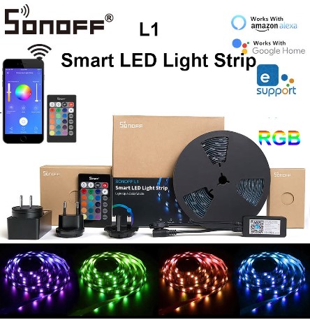 SONOFF L1 Smart LED lysliste Dæmpbar Vandtæt WiFi Fleksibel RGB